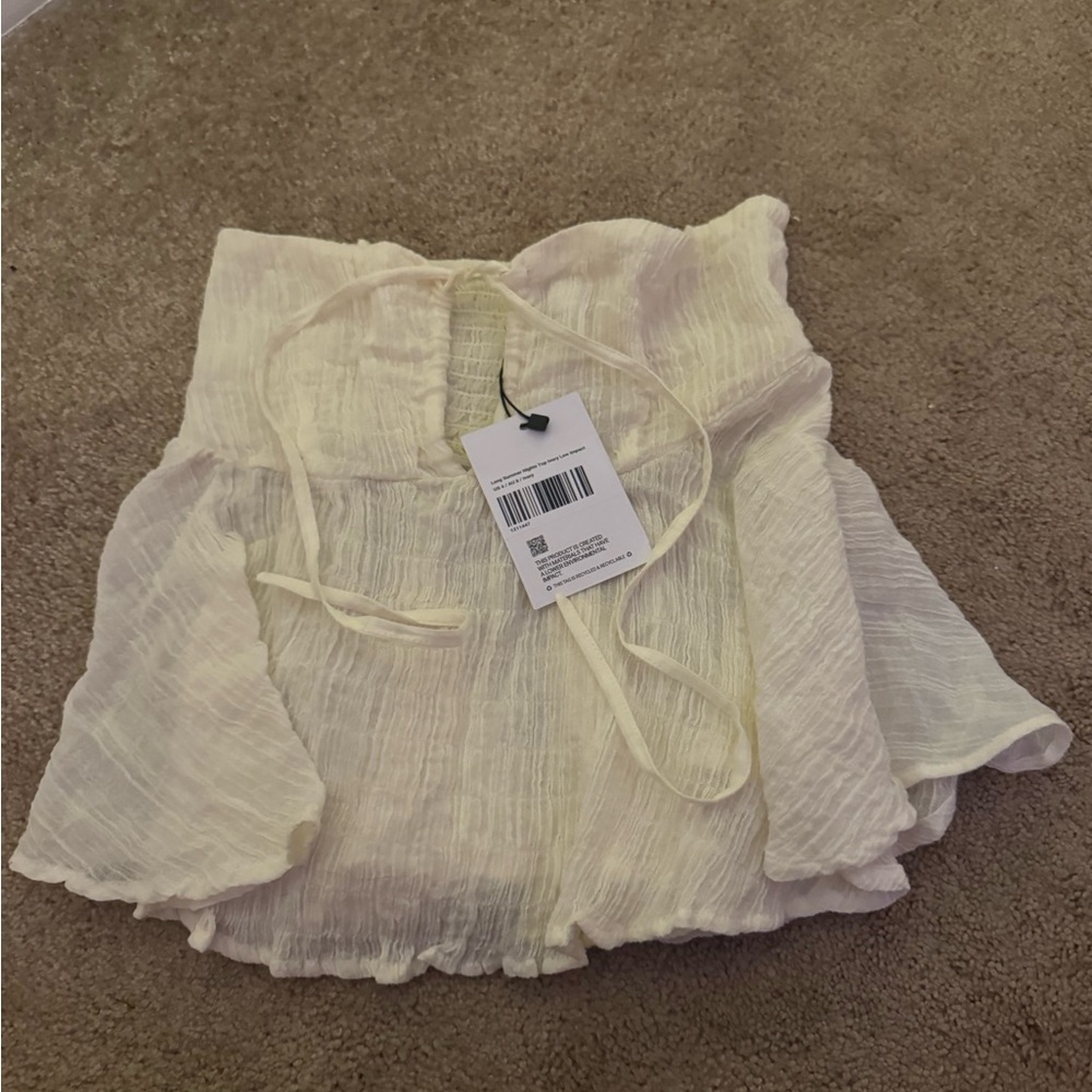 Cream Off-Shoulder Top